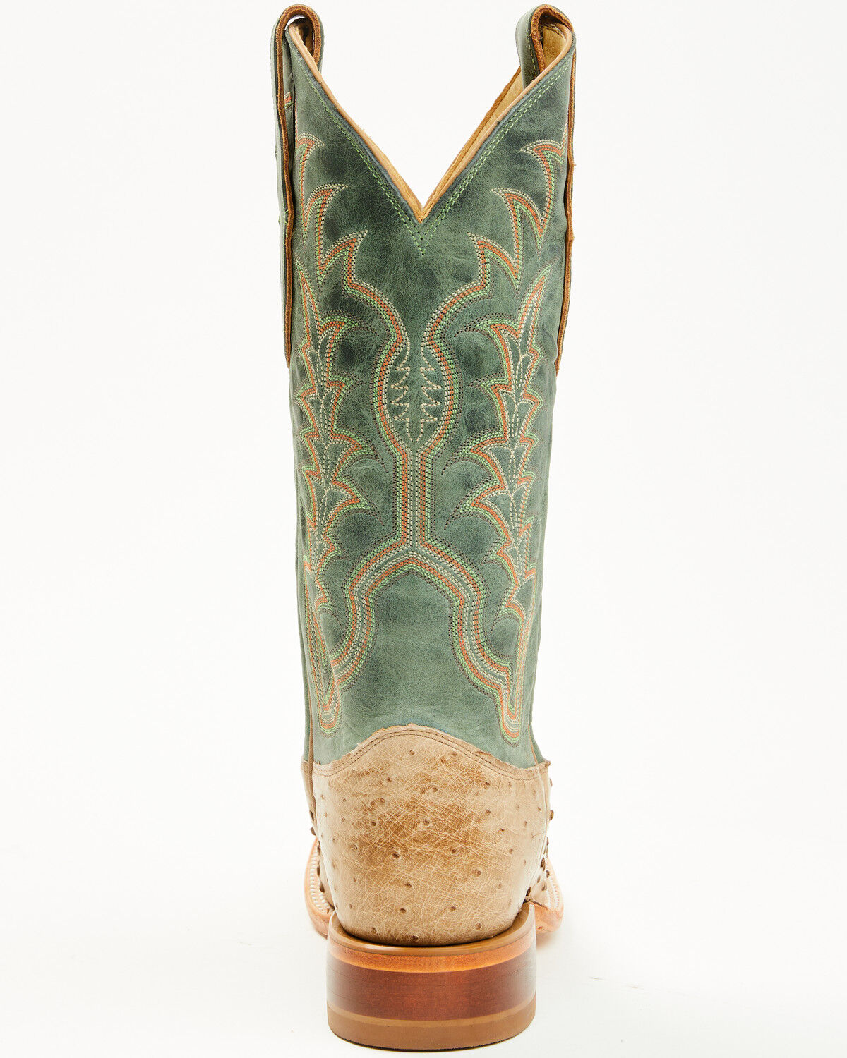 Justin Men's Chisolm Exotic Ostrich Western Boots - Broad Square Toe