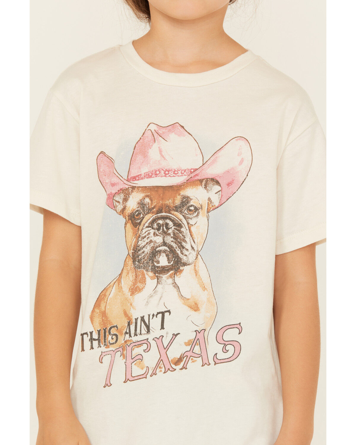 La La Land Girls' This Ain't Texas Short Sleeve Graphic Tee