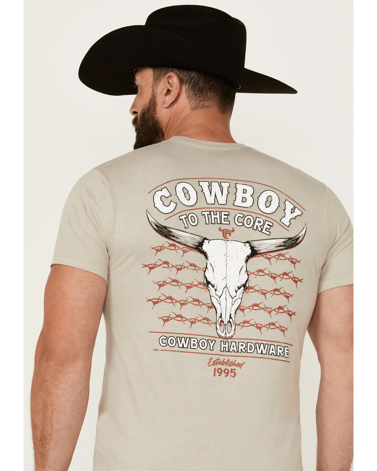 Cowboy Hardware Men's Cowboy To The Core Short Sleeve Graphic T-Shirt