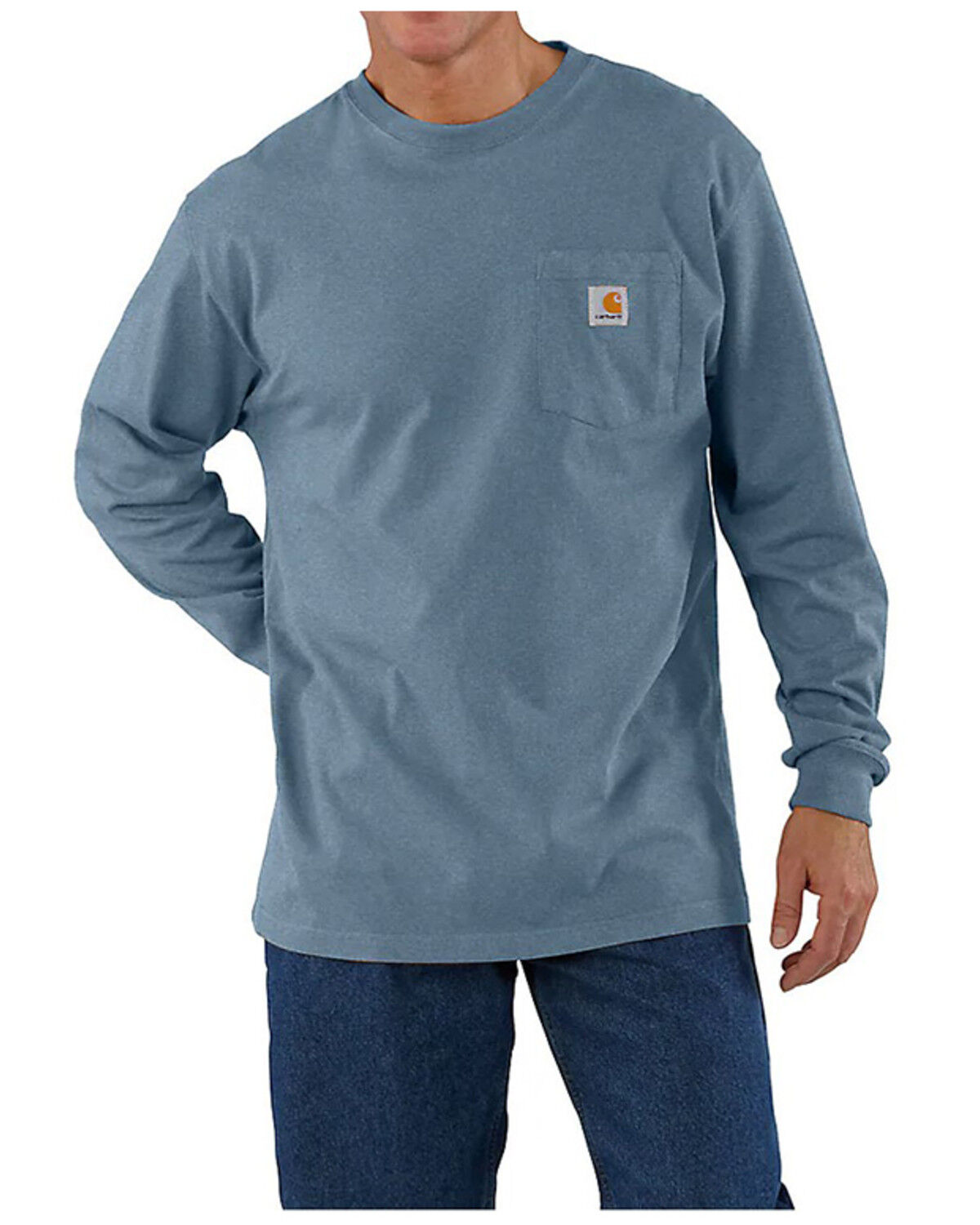 Carhartt Men's Loose Fit Heavyweight Long Sleeve Pocket Graphic T-Shirt