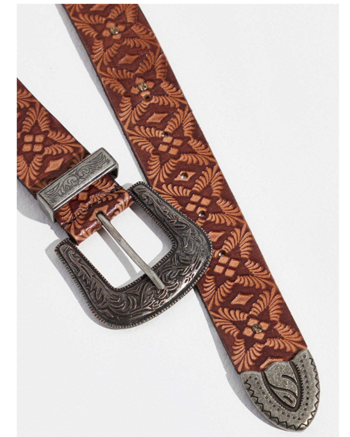 Free People Women's Outlaw Embossed Leather Belt