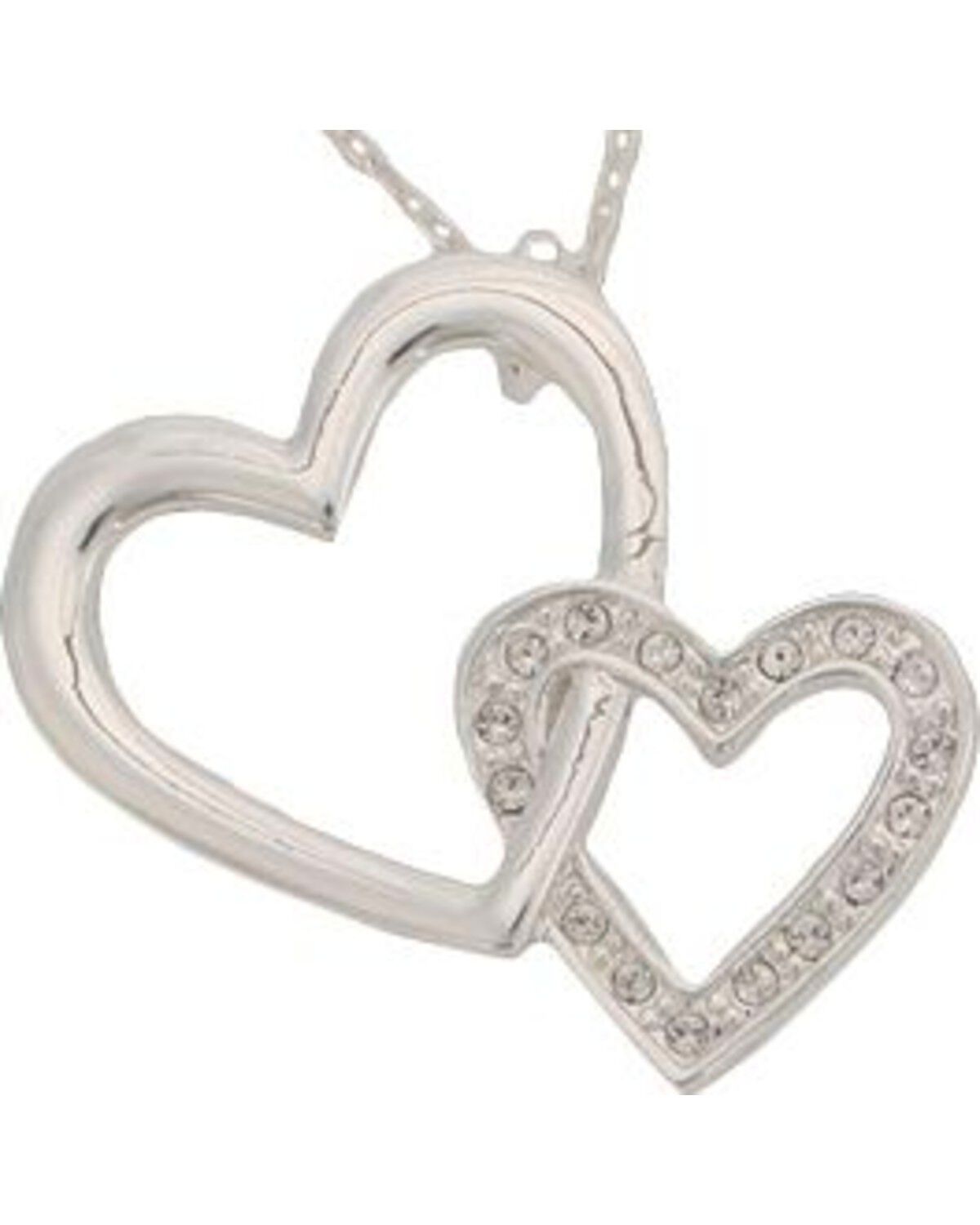Montana Silversmiths Women's Double Heart Necklace