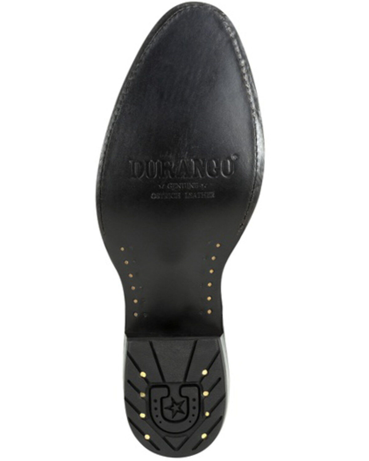 Durango Men's Black Full-Quill Ostrich Western Boots - Round Toe
