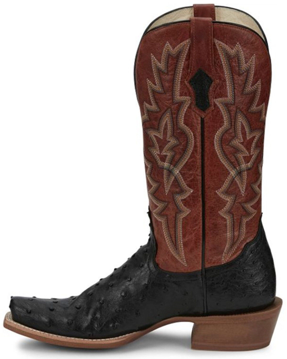 Tony Lama Men's Rylen Full Quill Ostrich Exotic Western Boots - Square Toe