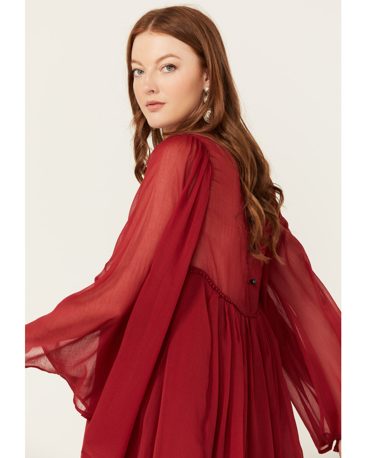 Free People Women's Sunshine of Love Long Sleeve Mini Dress