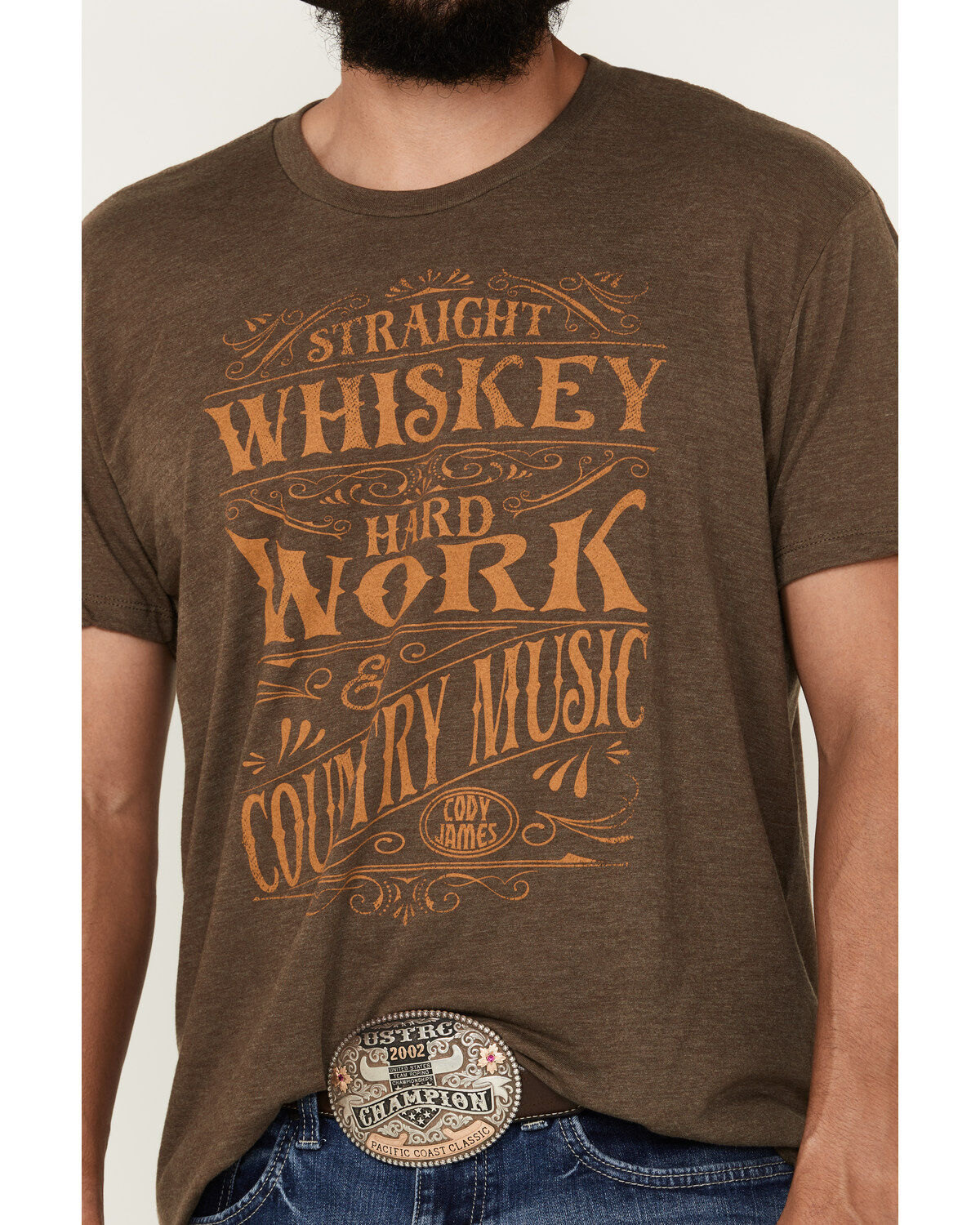 Cody James Men's Straight Whiskey Short Sleeve Graphic T-Shirt