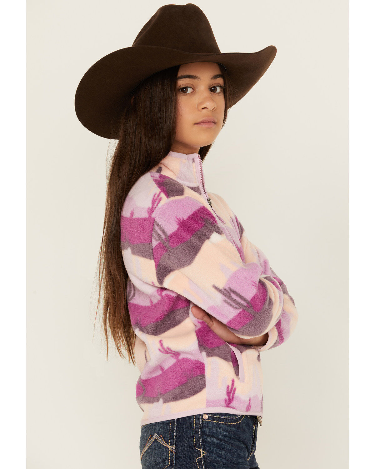 Cruel Girl Girls' Desert Fleece Pullover
