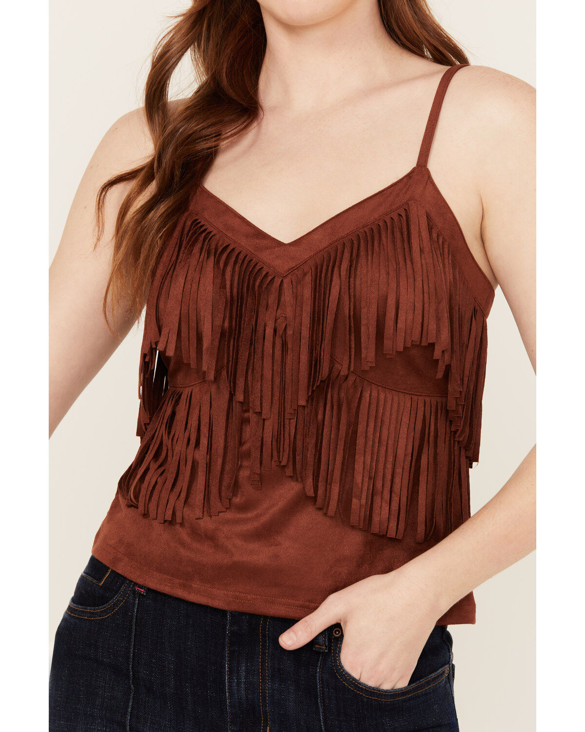 Idyllwind Women's Stafford Faux Suede Fringe Tank