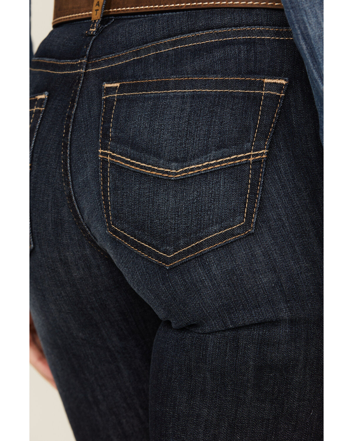 Ariat Women's R.E.A.L. Dark Wash Ophelia Prefect Rise Trouser Denim Jeans