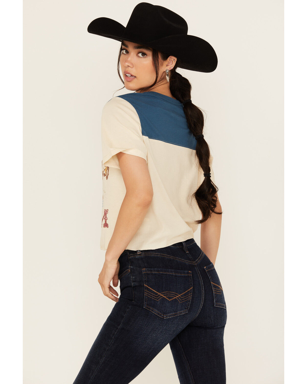 Idyllwind Women's Chasing The Dream Cropped Football Short Sleeve Tee