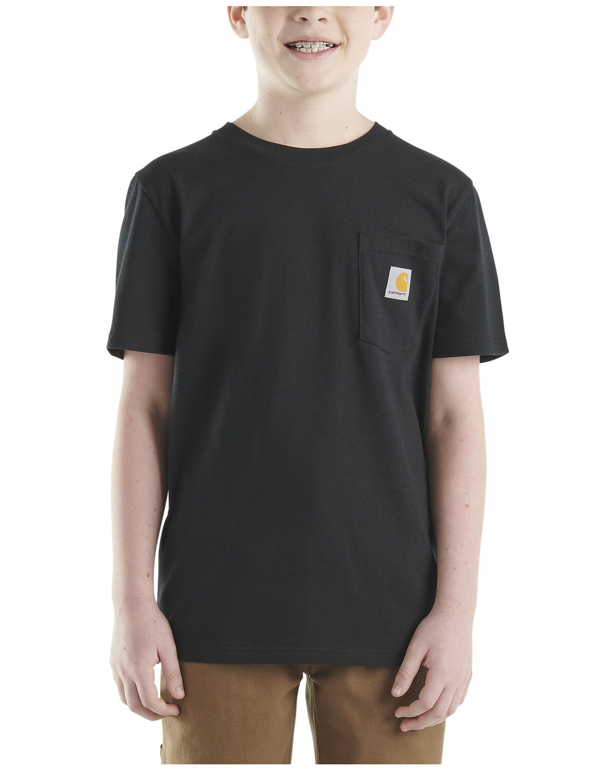 Carhartt Little Boys' Short Sleeve Logo Pocket T-Shirt