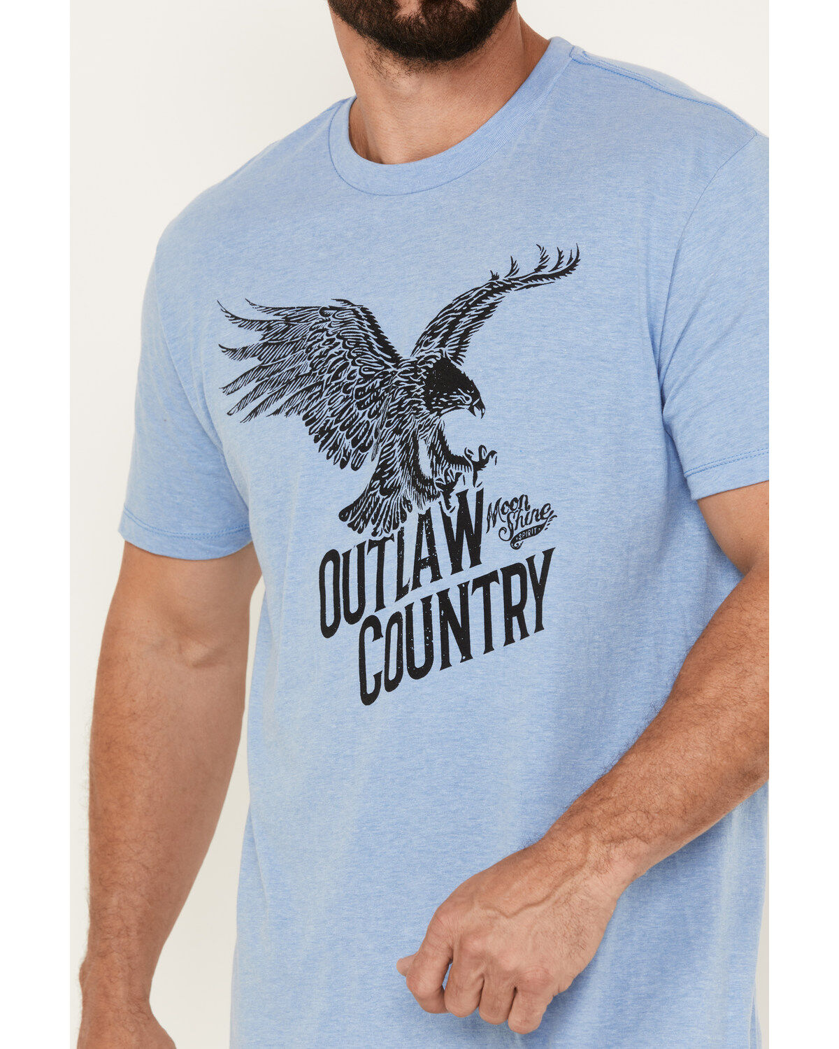 Moonshine Spirit Men's Soaring Eagle Short Sleeve Graphic T-Shirt