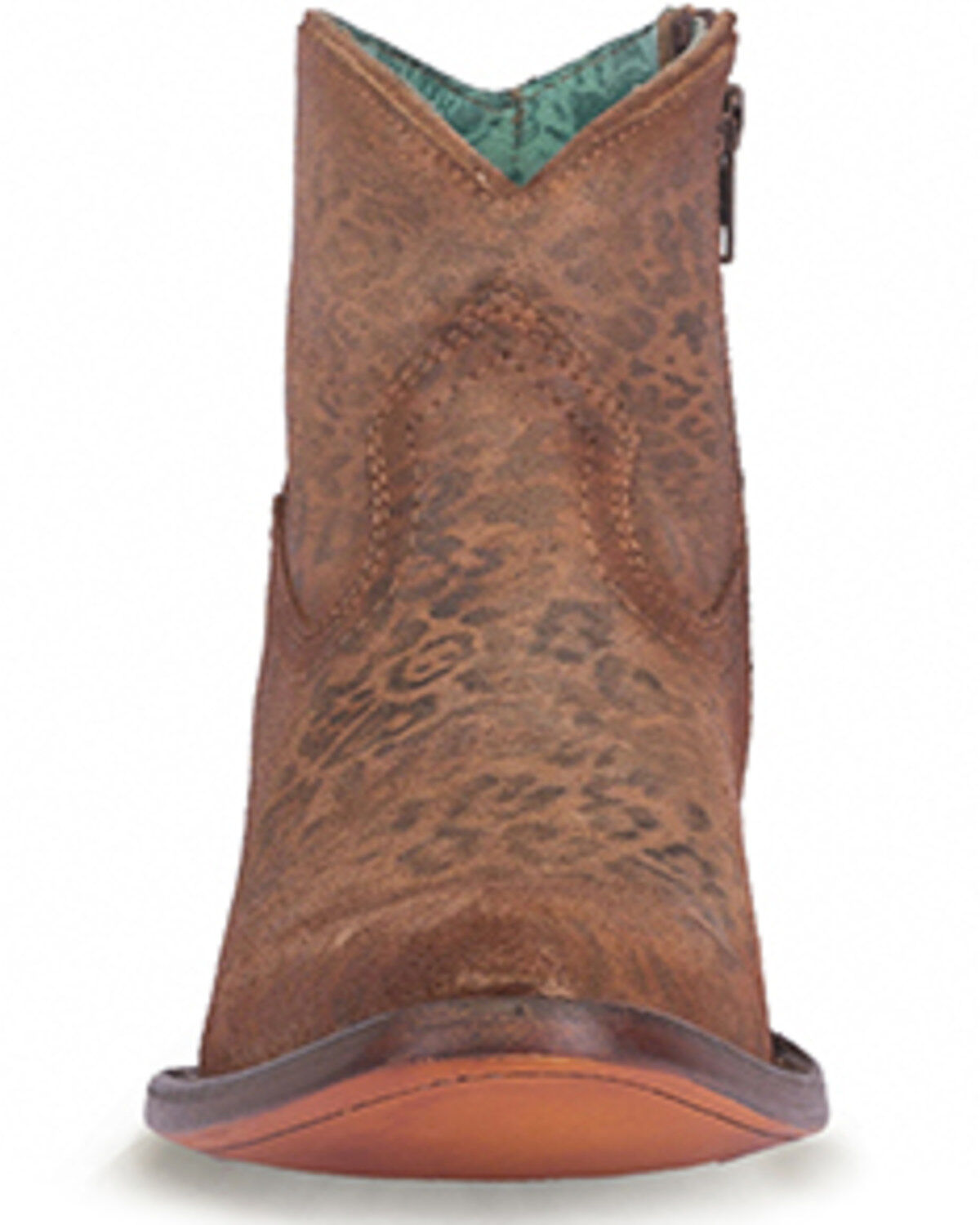 Corral Women's Cheetah Print Suede Booties - Round Toe