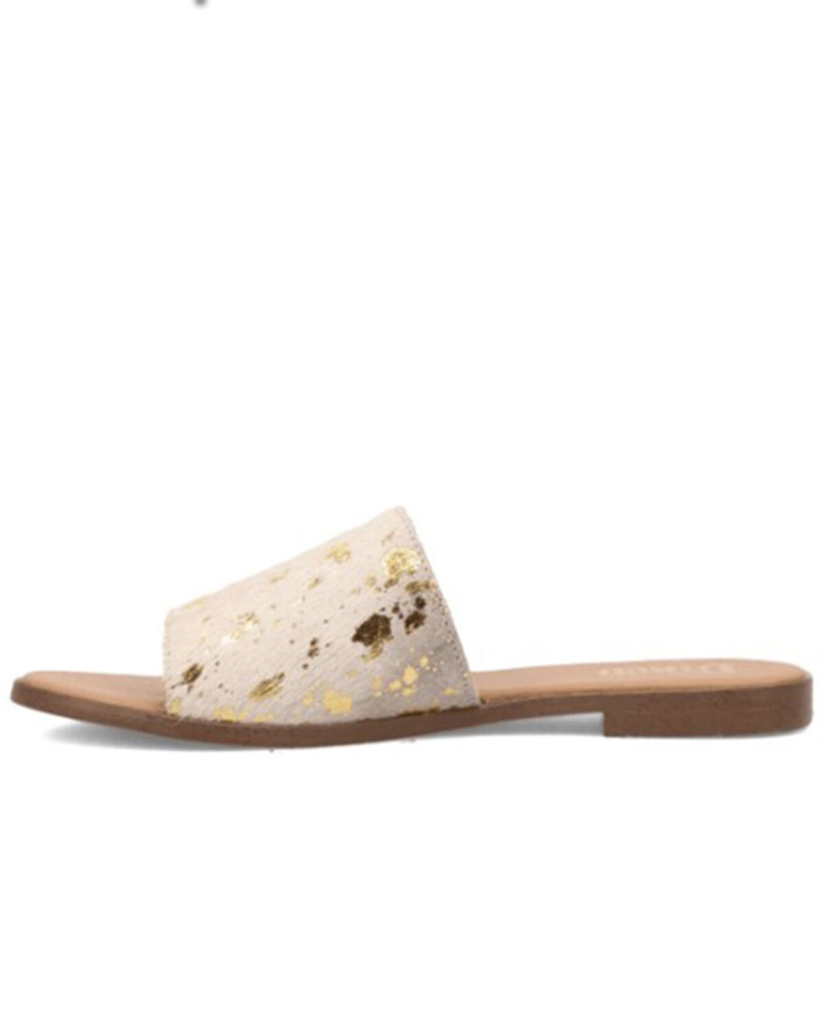 Dingo Women's Metallic Hairon Moo Moo Sandals