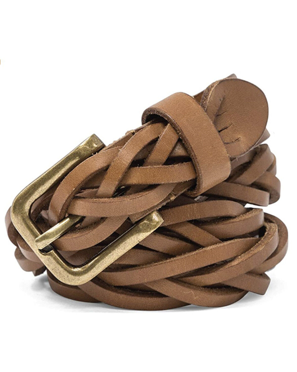 Timberland Women's Braided Leather Belt