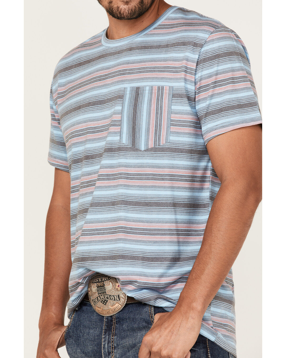 Rock & Roll Denim Men's Dale Brisby Stripe T-Shirt
