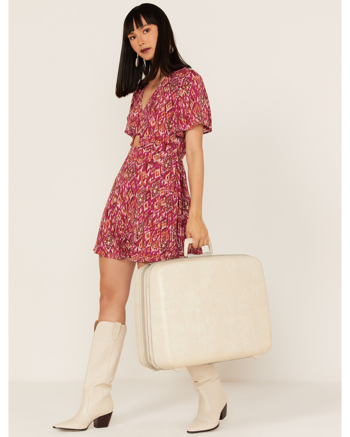Band of the Free Women's Mystery To Me Short Sleeve Mini Dress