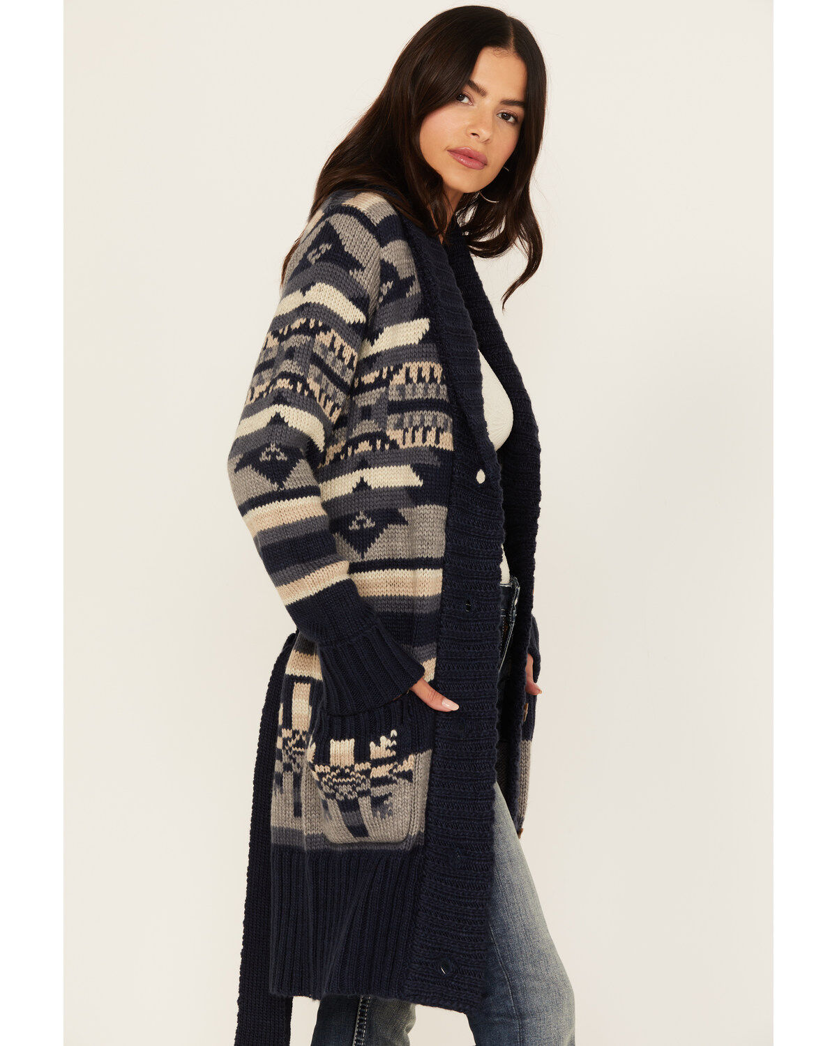 Stetson Women's Southwestern Print Shawl Cardigan