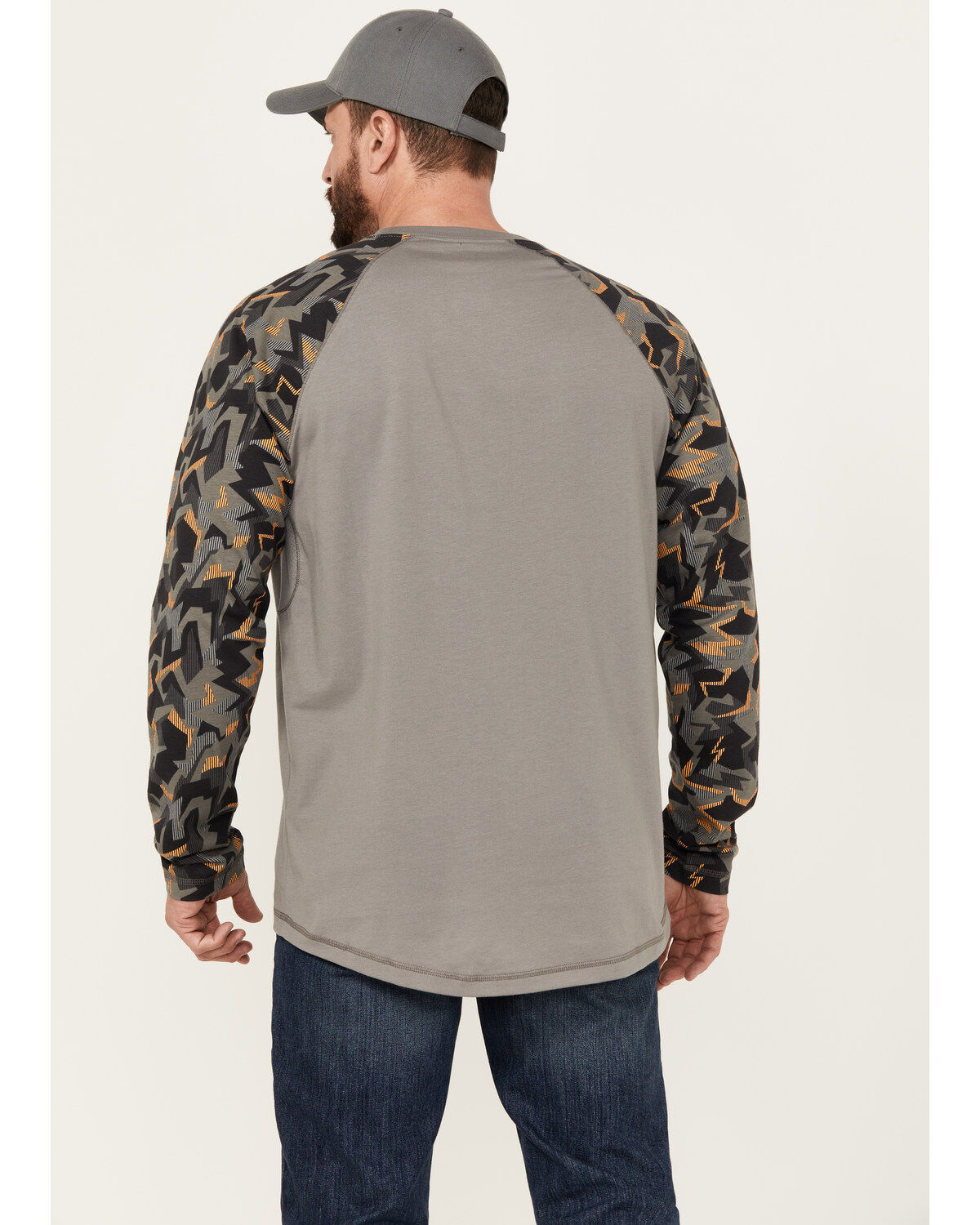 Ariat Men's Rebar Workman Baseball Long Sleeve Shirt