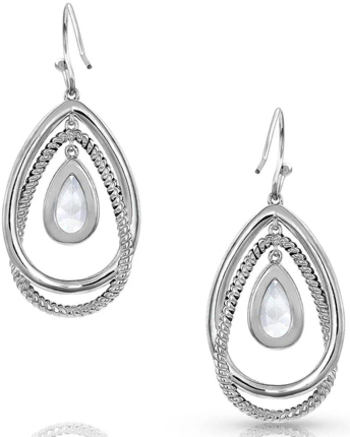 Montana Silversmiths Women's Opal Ribbons Teardrop Earrings