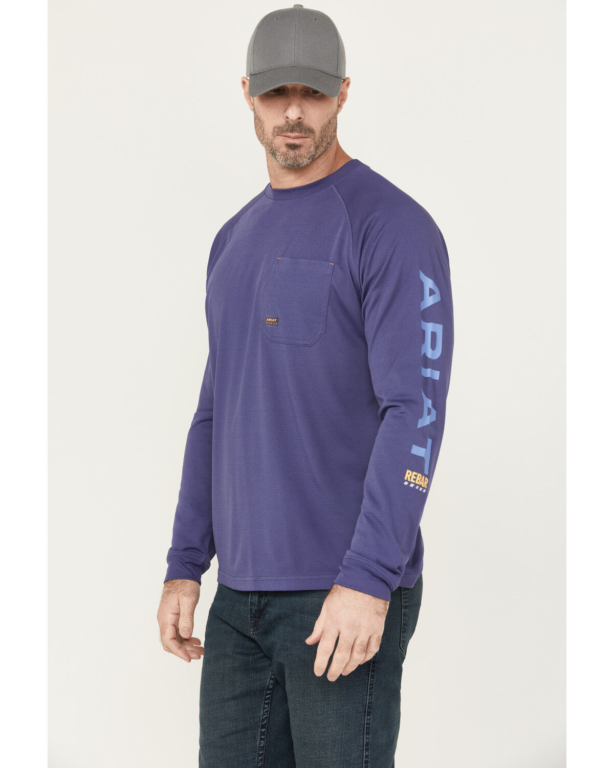 Ariat Men's Rebar Heat Fighter Long Sleeve Work Shirt - Big