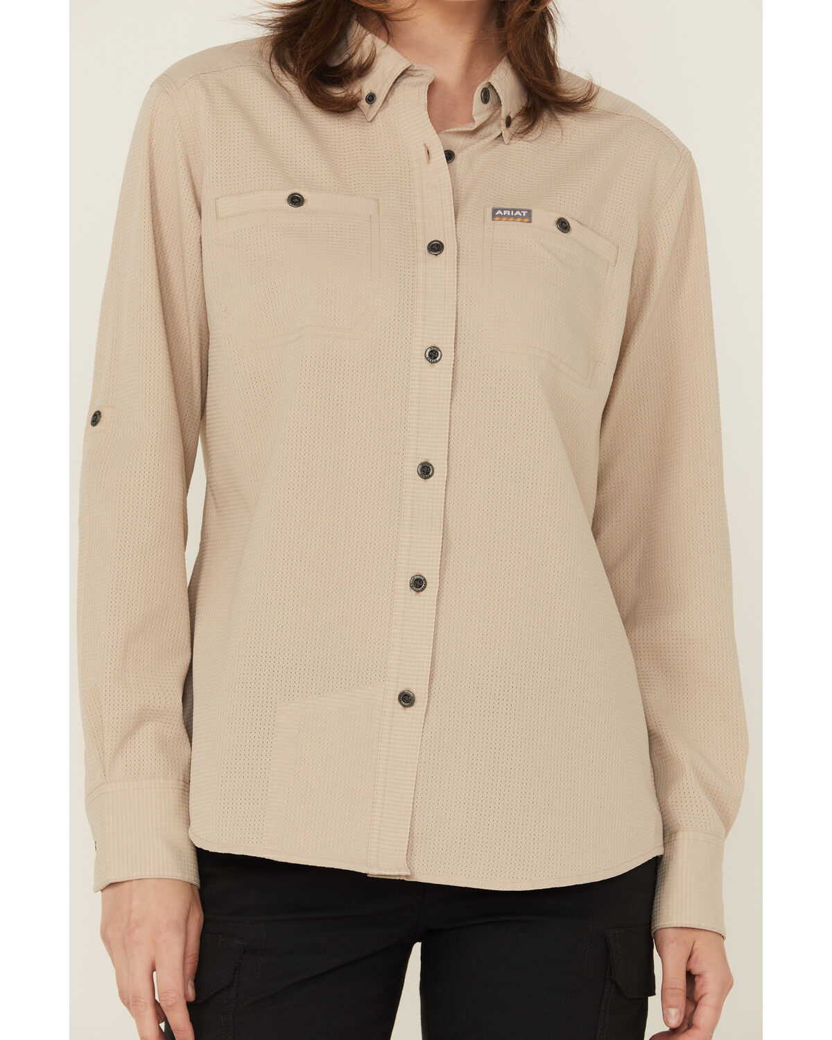 Ariat Women's Rebar Made Tough 360 Long Sleeve Button-Down Work Shirt