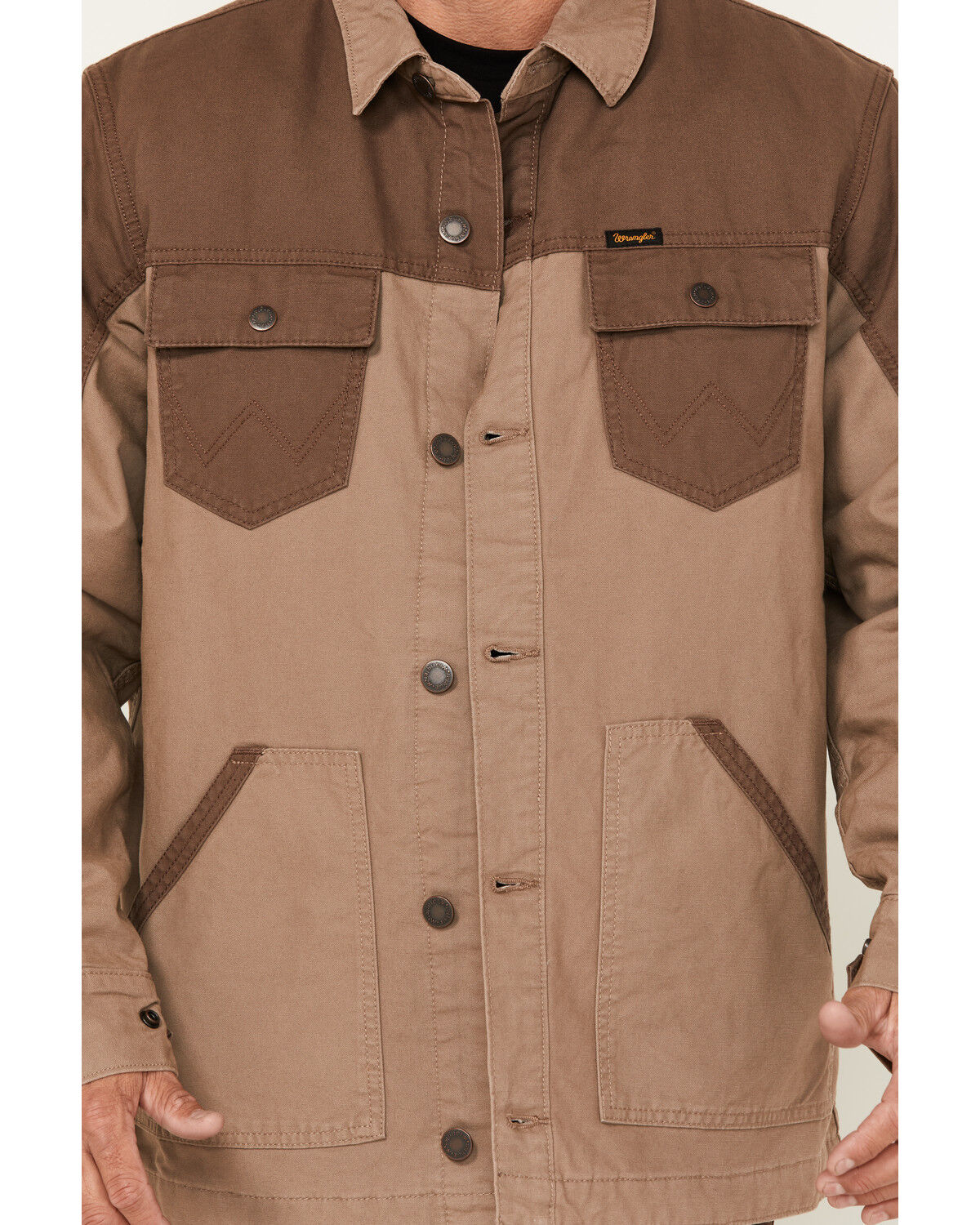 Wrangler Men's Quilted Lined Canvas Jacket