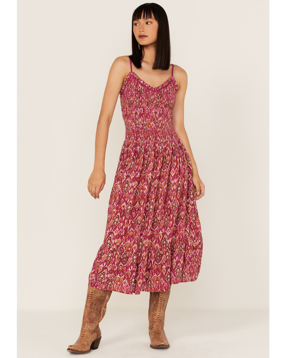 Band of the Free Women's Mirage Smocked Midi Dress