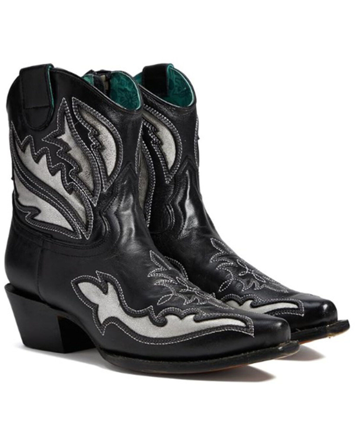 Corral Women's Inlay And Embroidered Booties - Snip Toe