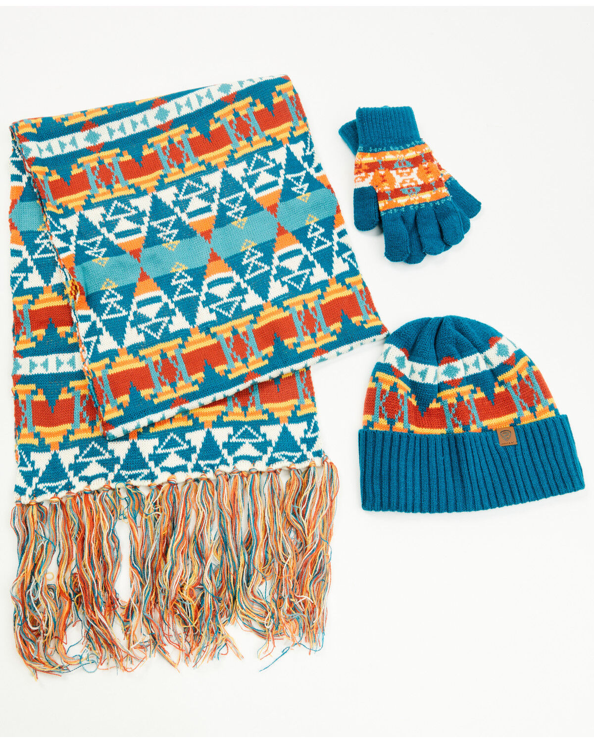 Panhandle Women's Southwestern Print Scarf Set - 3 Piece