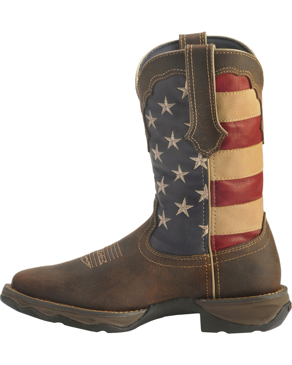 Durango Lady Rebel American Flag Western Performance Boots - Broad Square Toe