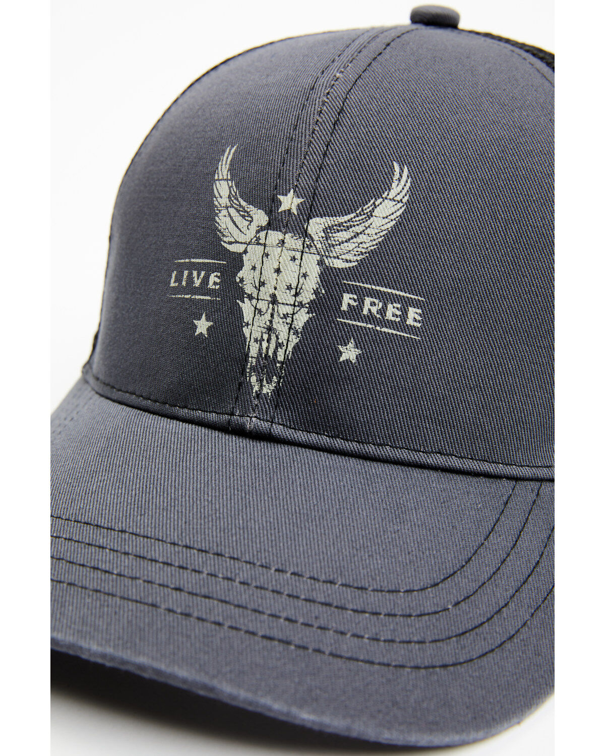 Cody James Men's Live Free Steer Head Ball Cap