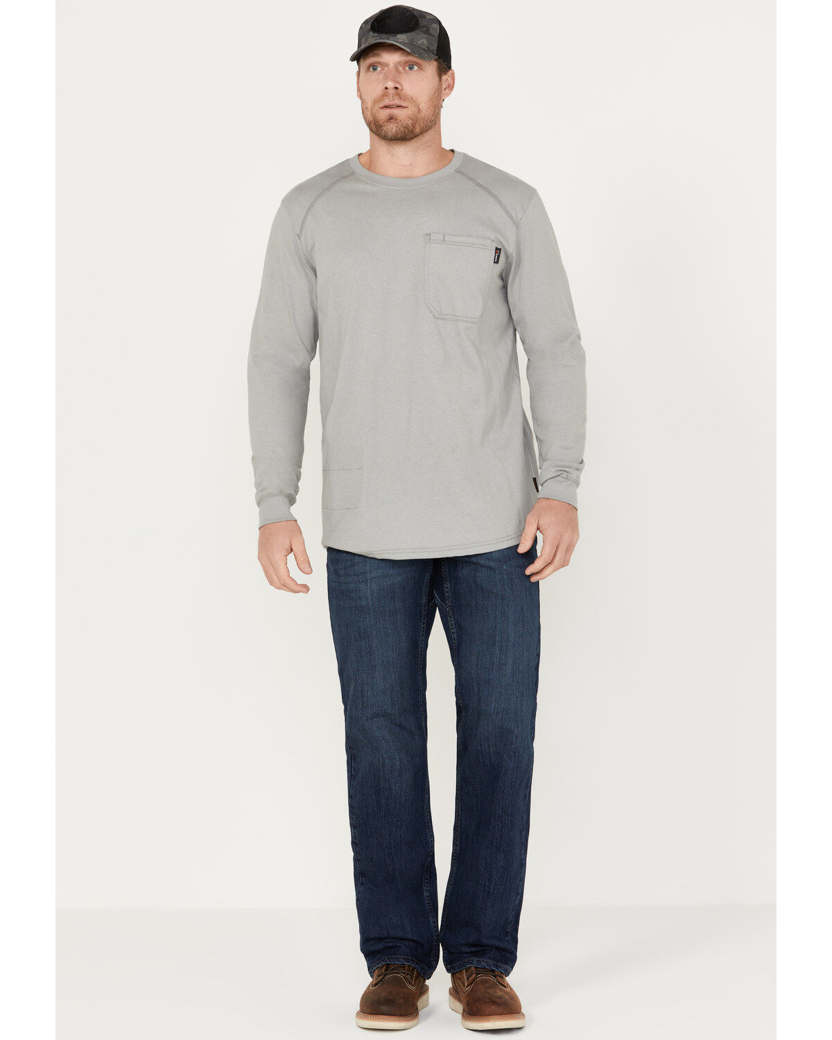 Hawx Men's FR Sheridan Dark Wash Straight Stretch Denim Jeans