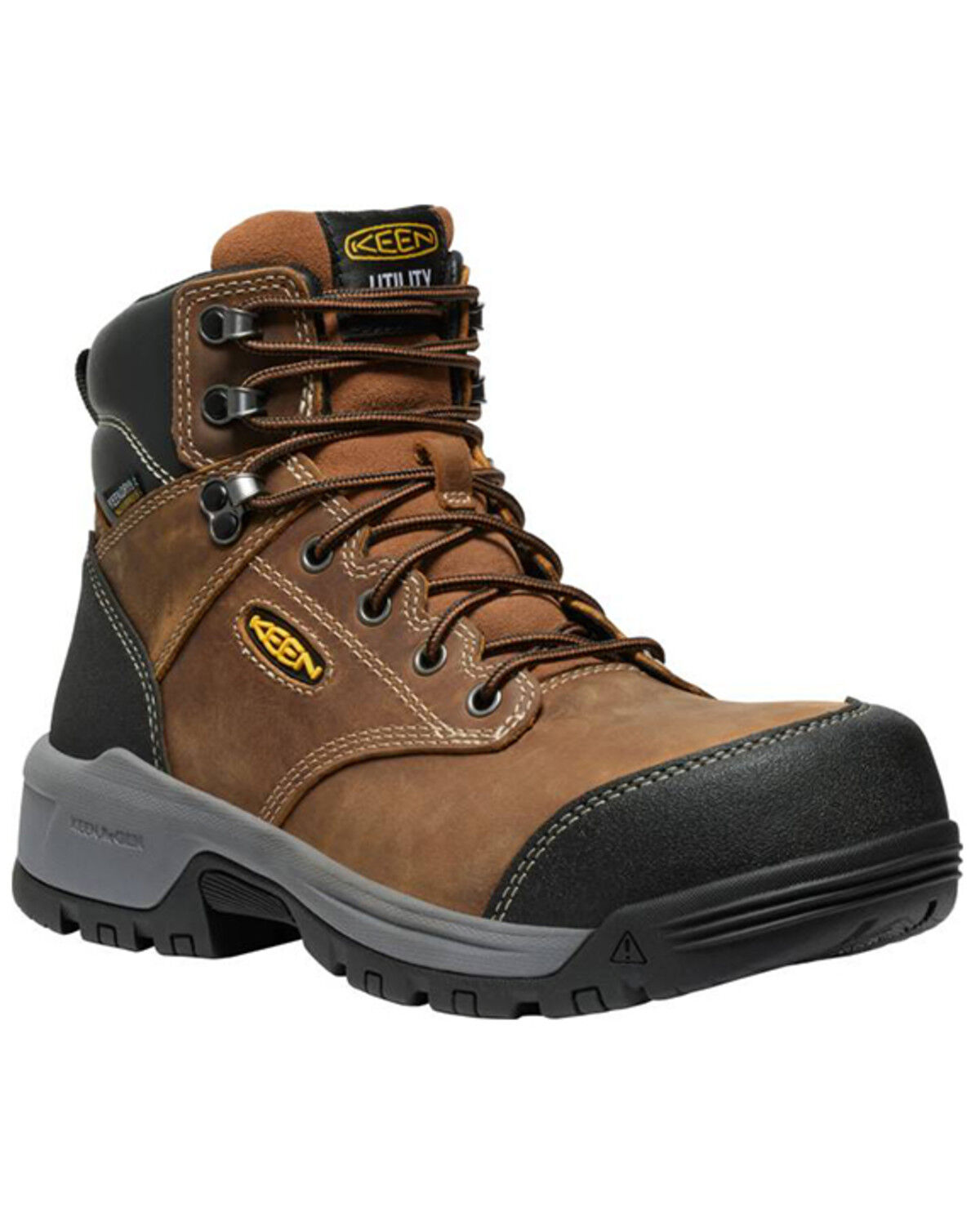 Keen Men's 6" Evanston Waterproof Work Boots - Carbon Toe