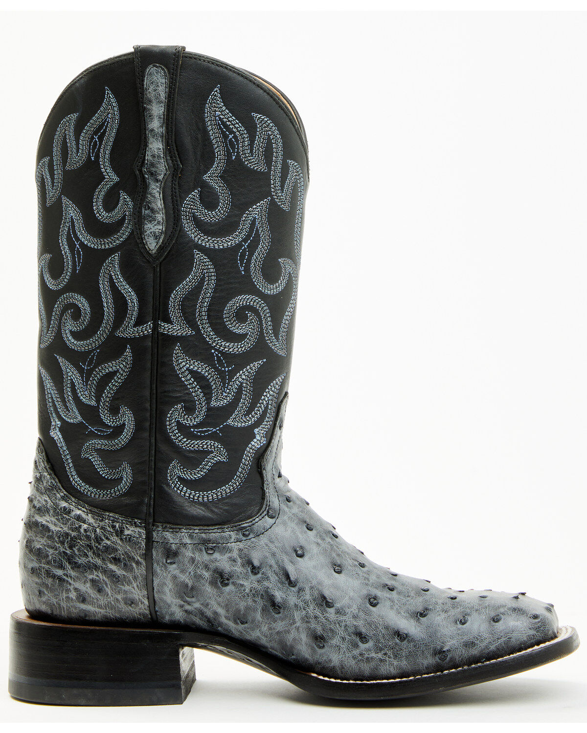 Cody James Men's Exotic Full Quill Ostrich Western Boots - Broad Square Toe
