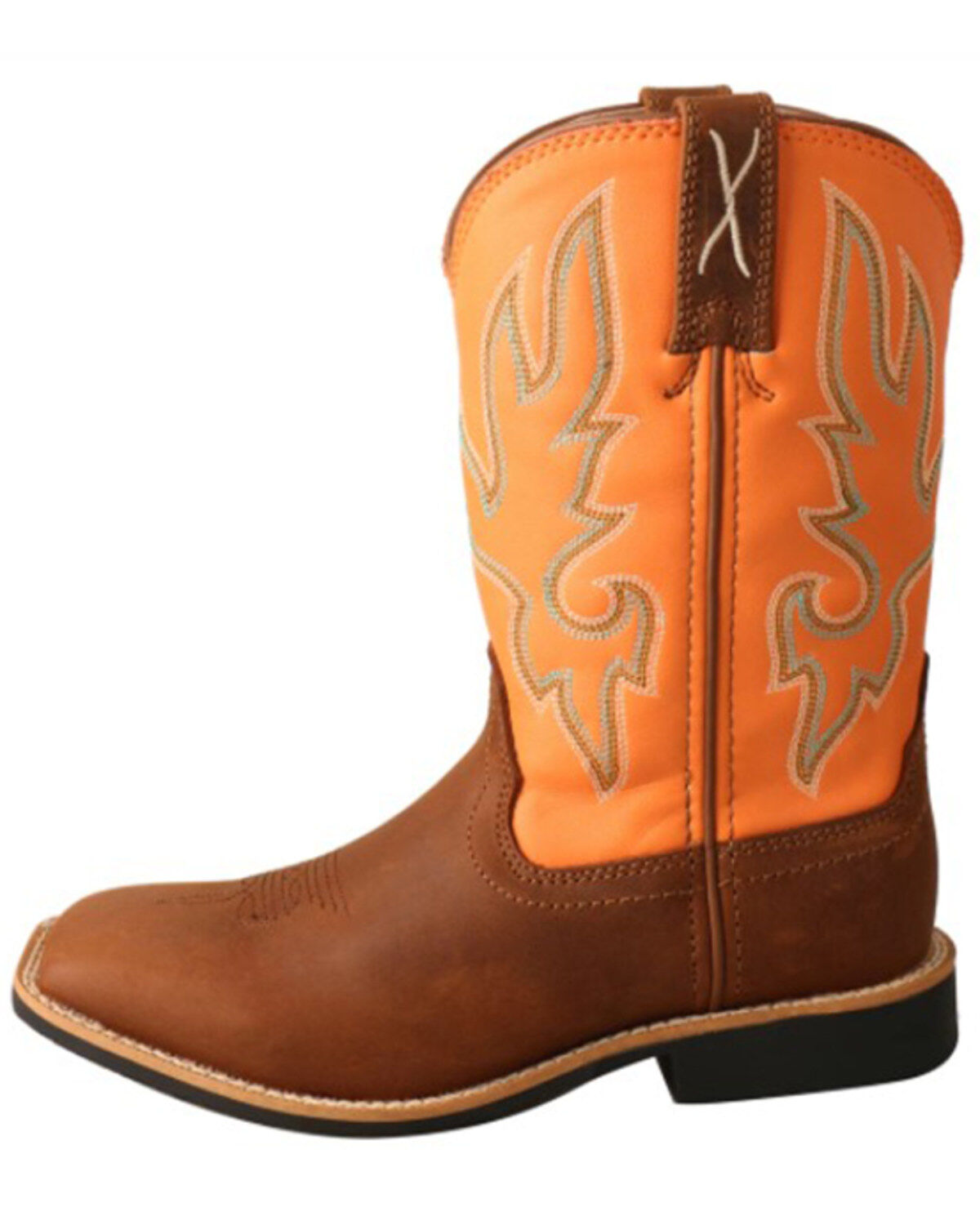 Twisted X Boys' Top Hand Leather Western Boots - Broad Square Toe