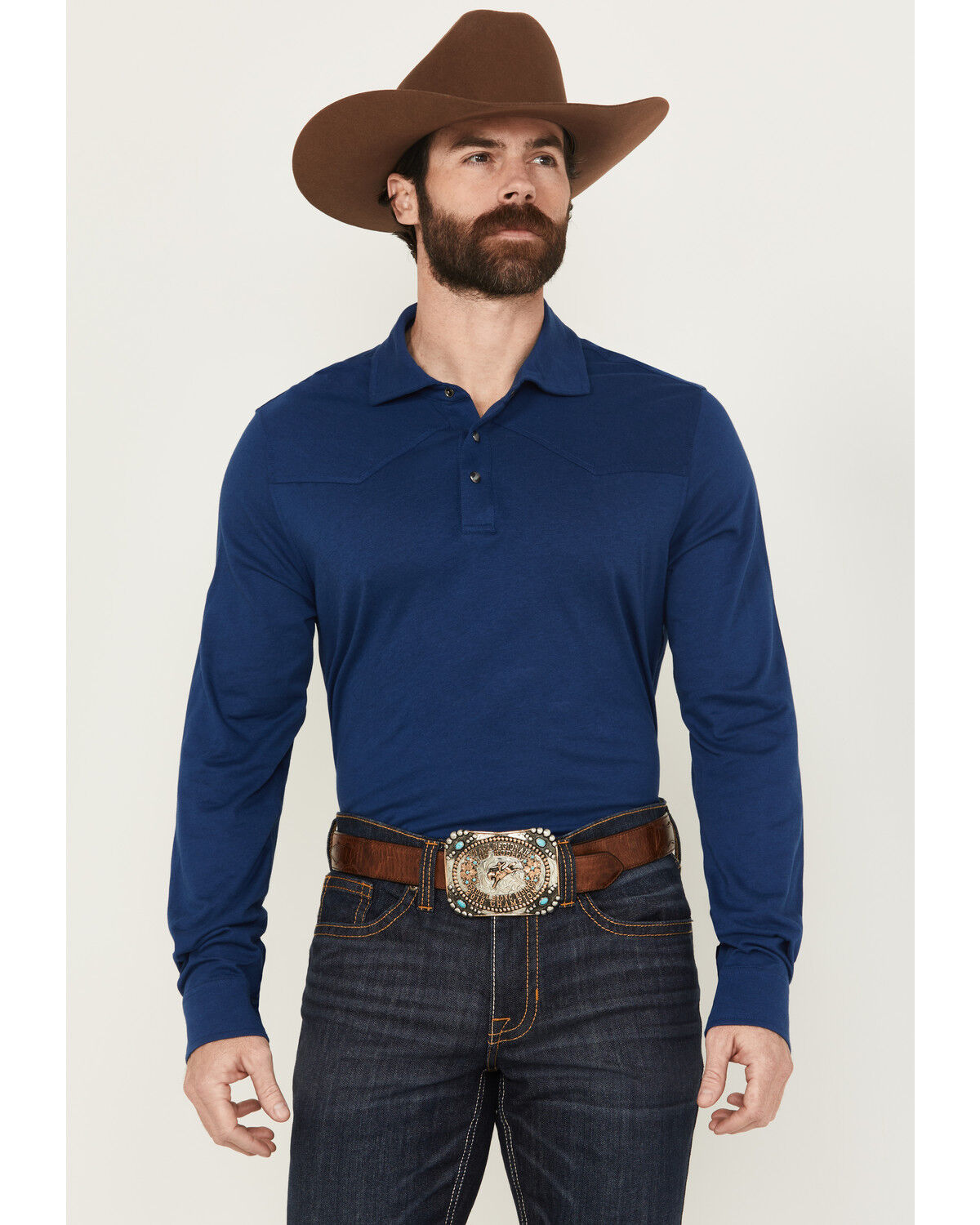 Cody James Black 1978® Men's Drifter Solid Long Sleeve Polo