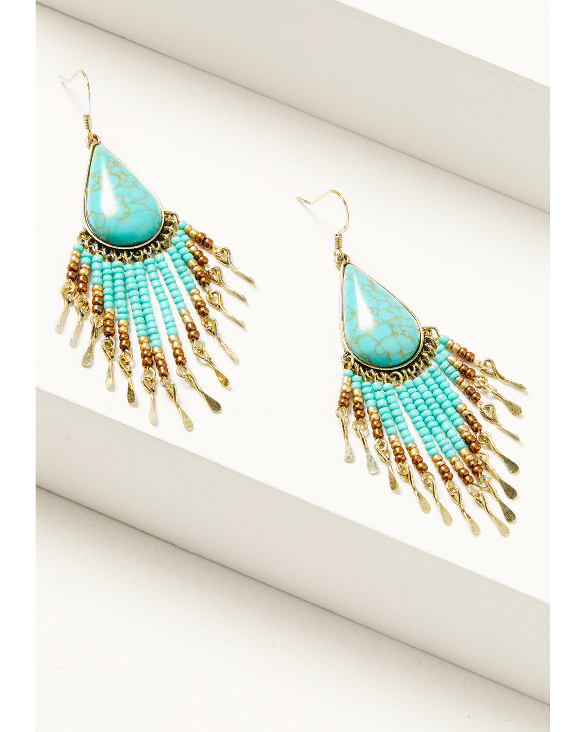 Shyanne Women's Desert Boheme Beaded Fringe Earrings