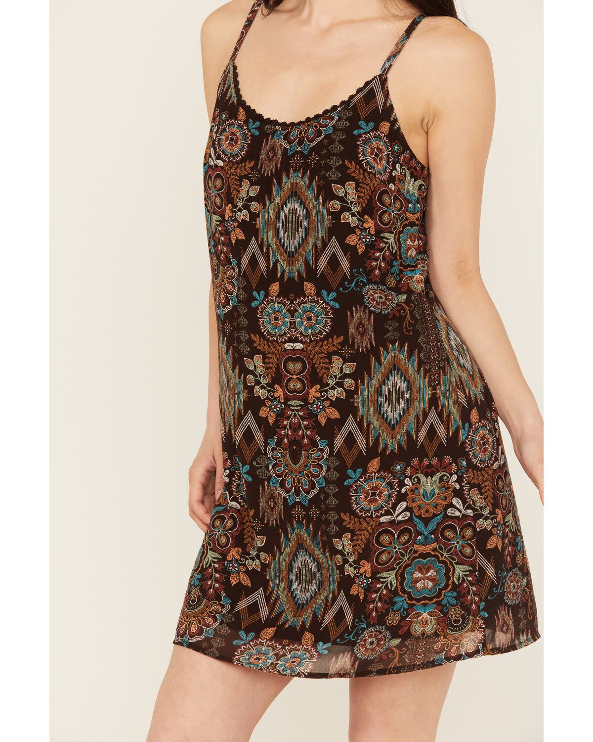 Shyanne Women's Printed Sleeveless Mini Dress