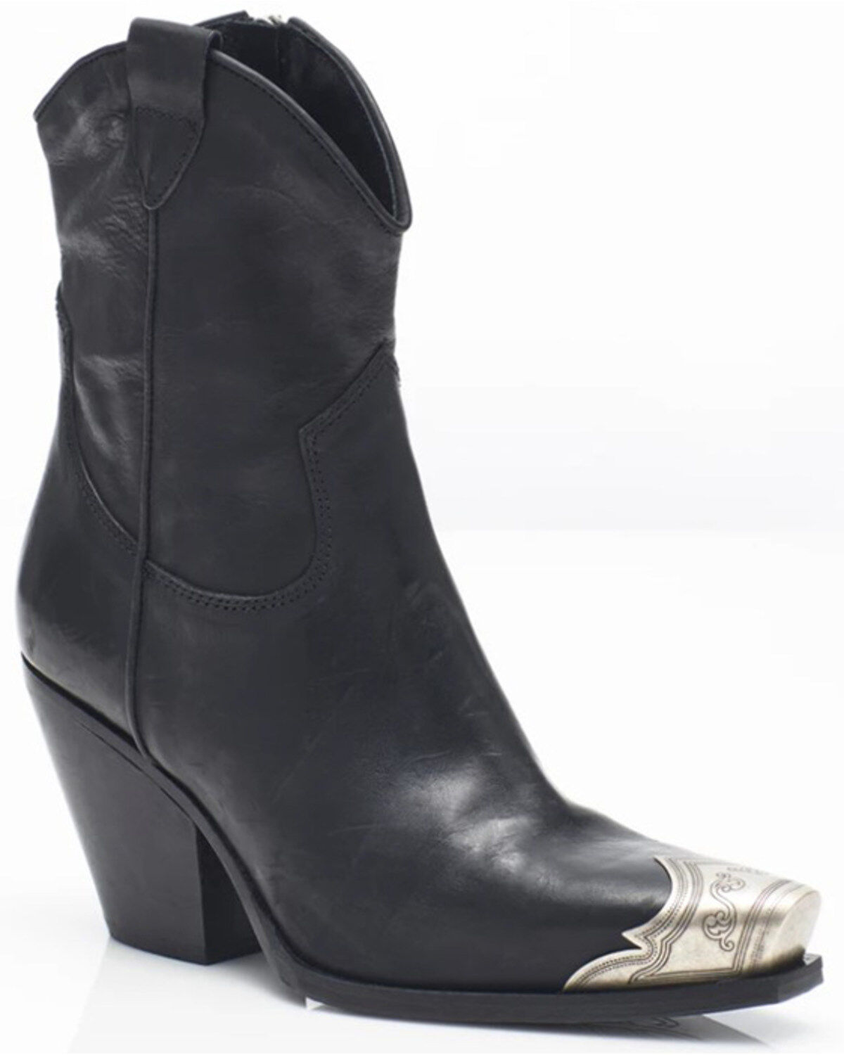 Free People Women's Brayden Leather Western Boot - Snip Toe