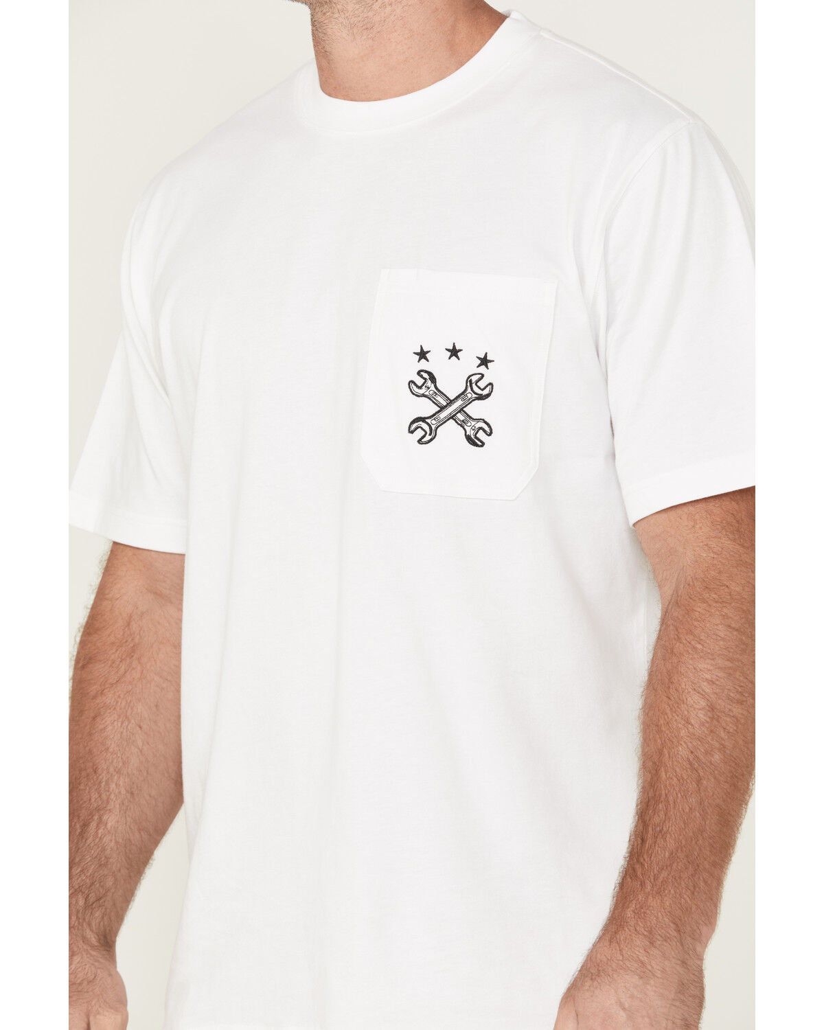 Hawx Men's Wrenches Embroidered Pocket Short Sleeve Work T-Shirt