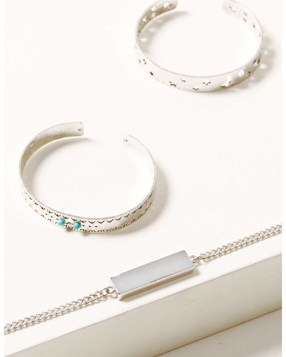 Shyanne Women's Semi-Precious Stars Bracelets - 3-Piece Set