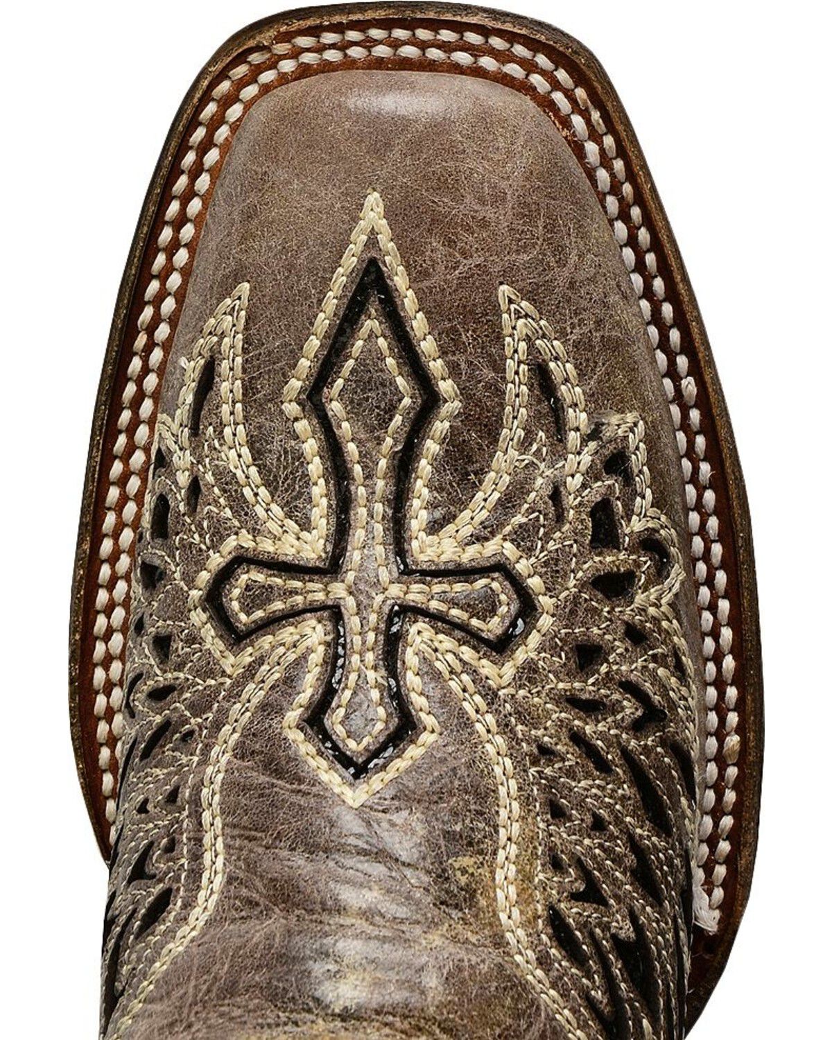 Corral Women's Sequin Wing & Cross Inlay Western Boots - Square Toe