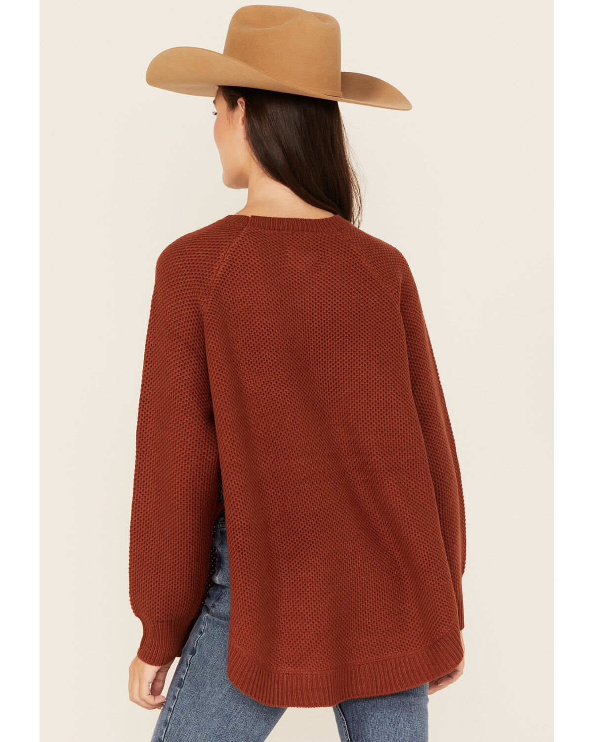 Cotton & Rye Women's Round Bottom Textured Sweater