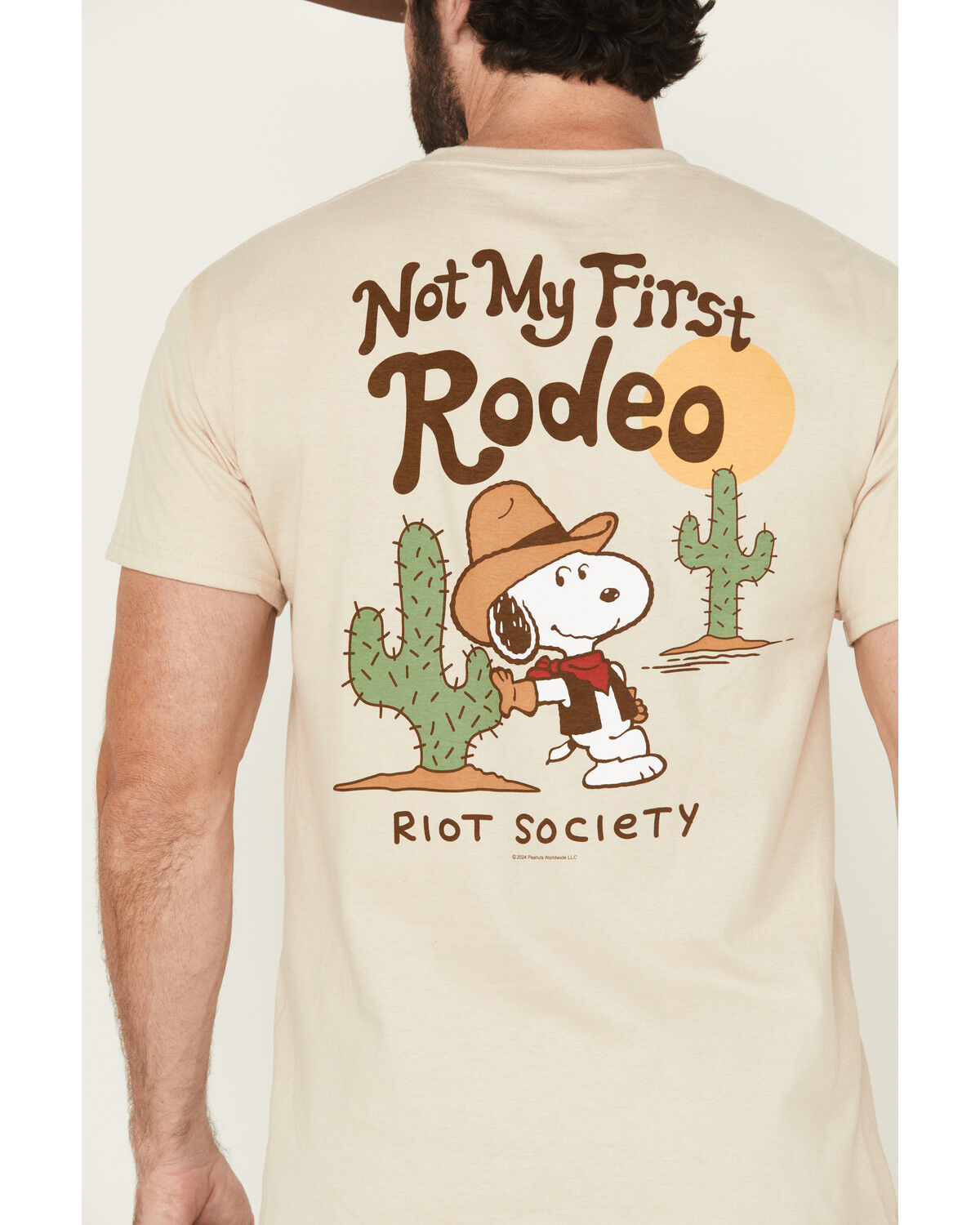 Riot Society Men's Peanuts Not My First Rodeo Short Sleeve Graphic T-Shirt