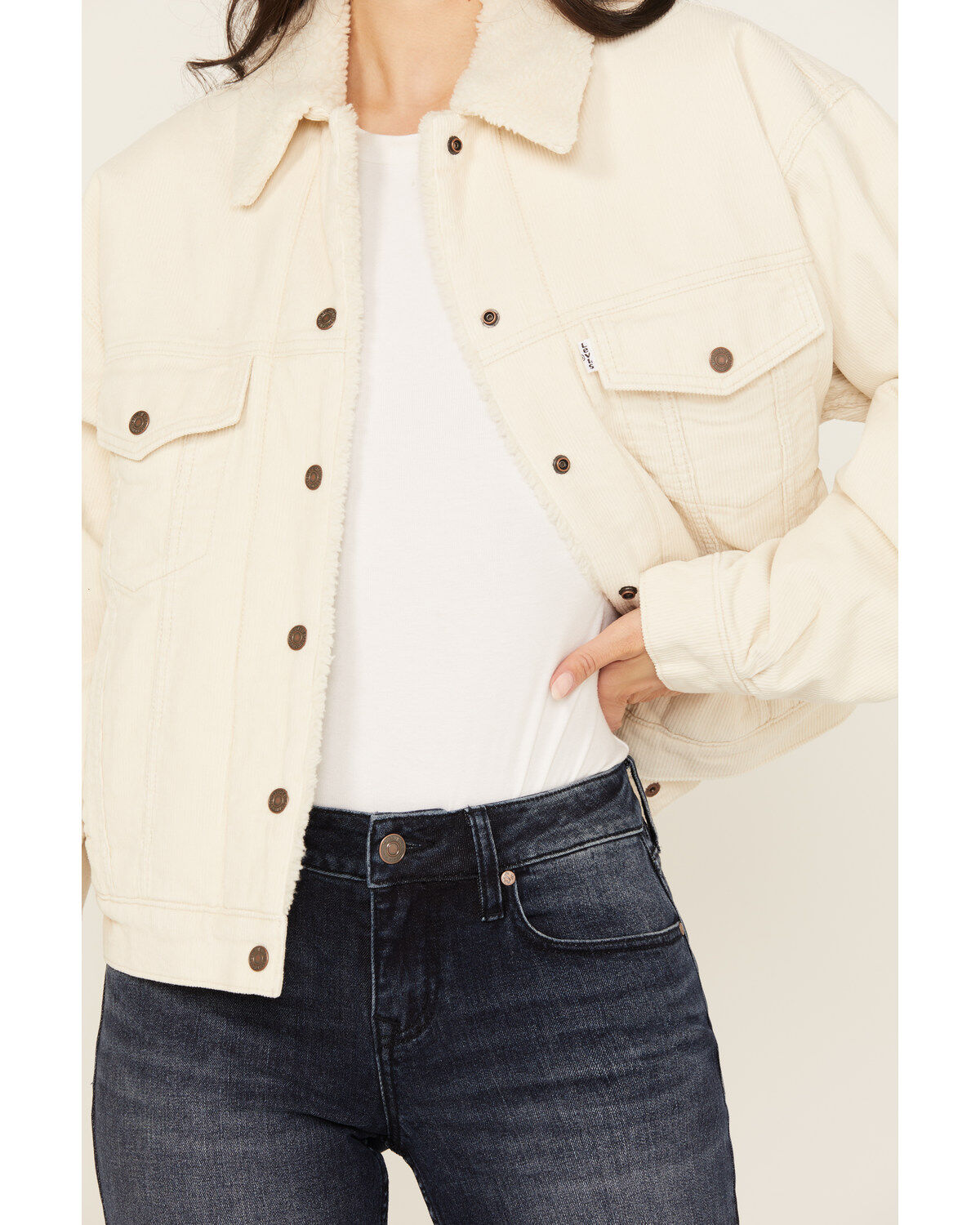 Levi's Women's 90's Corduroy Sherpa Trucker Jacket