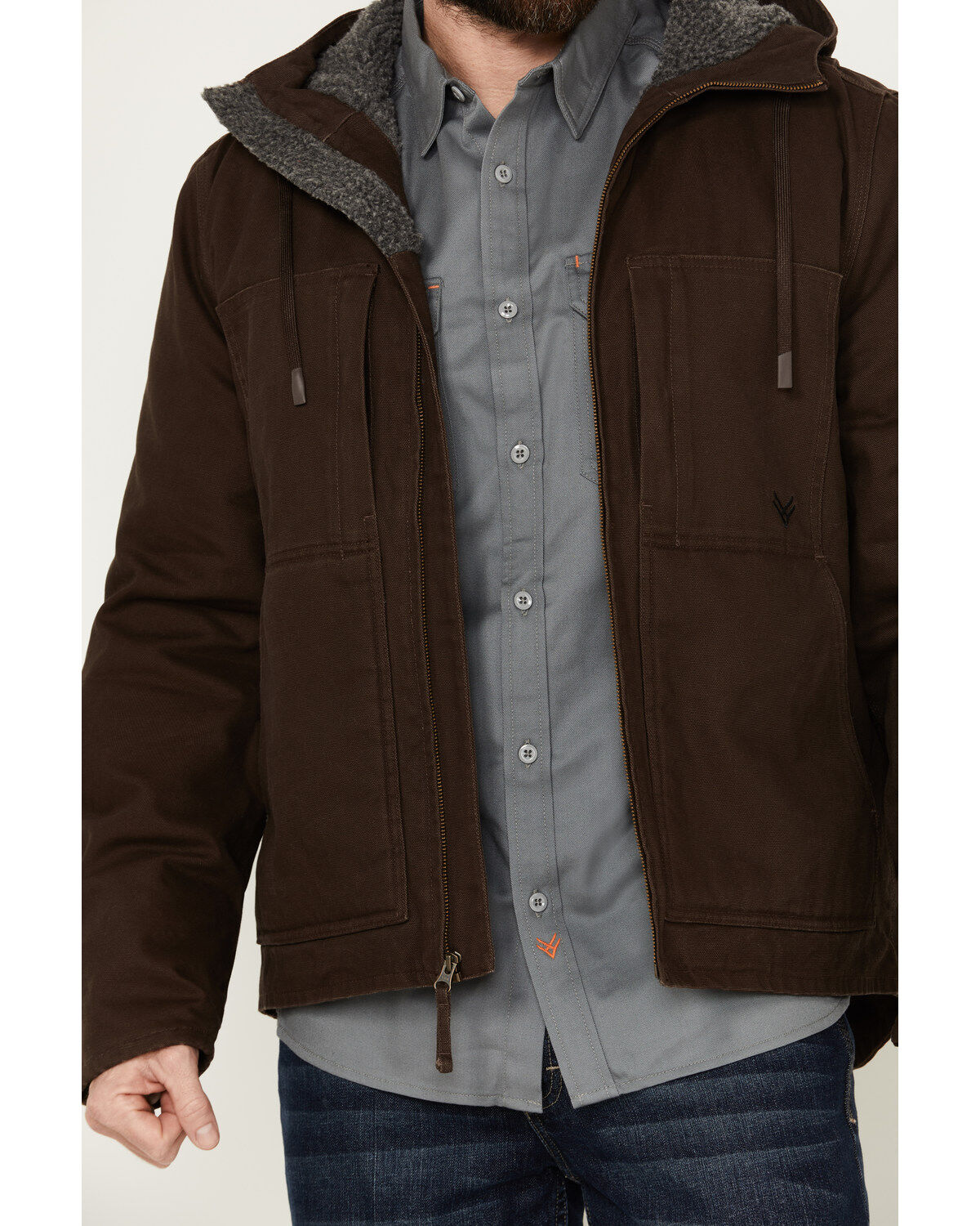 Hawx Men's Castile Weather Duck Hooded Work Jacket