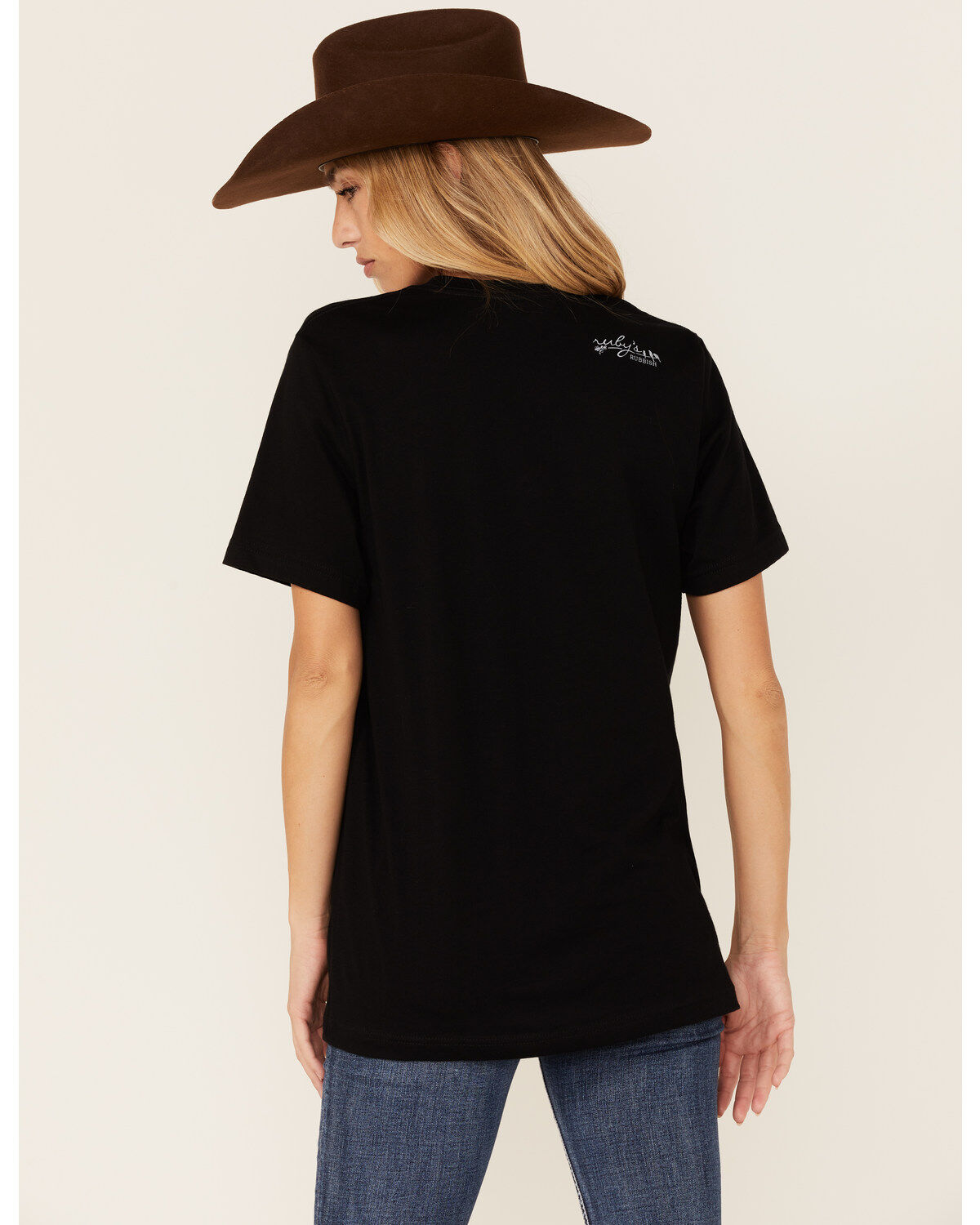 Ruby's Rubbish Women's Guitars & Cadillacs Graphic Short Sleeve Tee