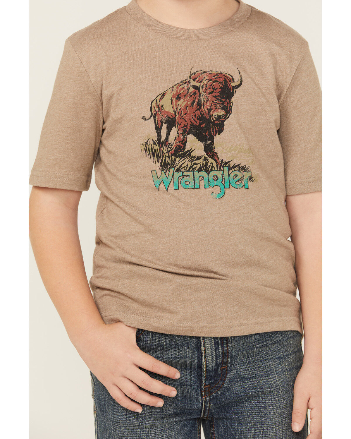 Wrangler Boys' Buffalo Short Sleeve Graphic T-Shirt