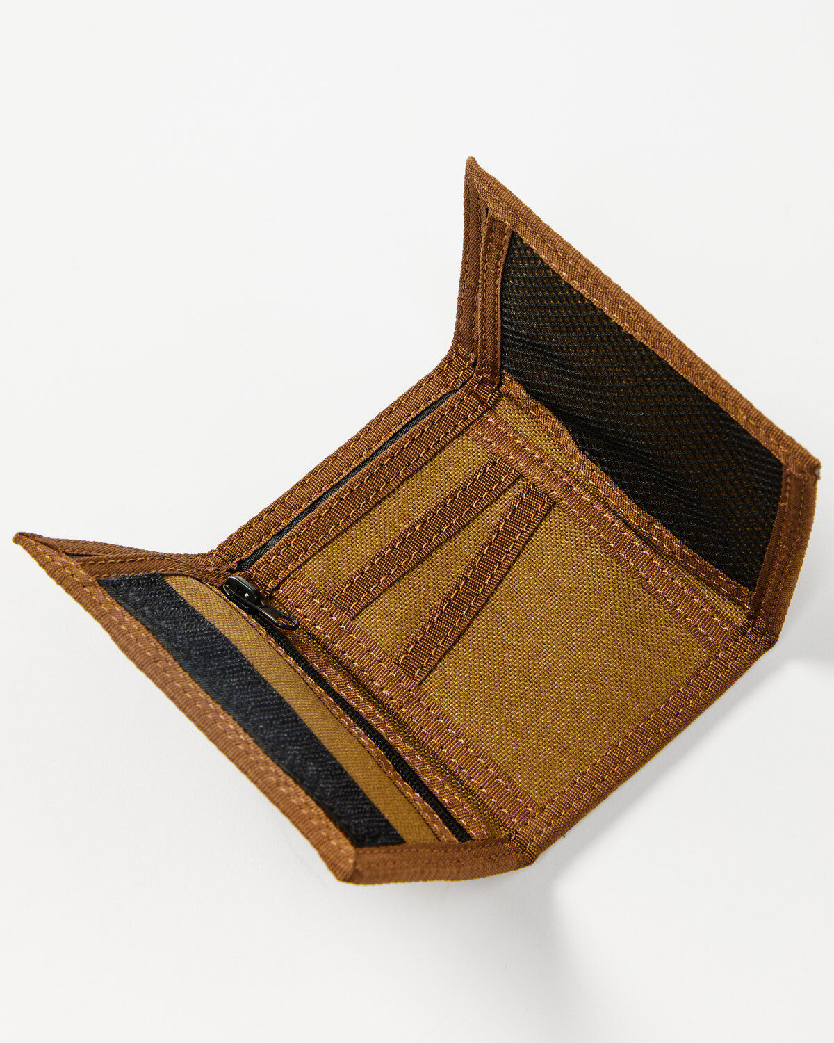 Hawx Men's Pecan Nylon Bi-Fold Wallet